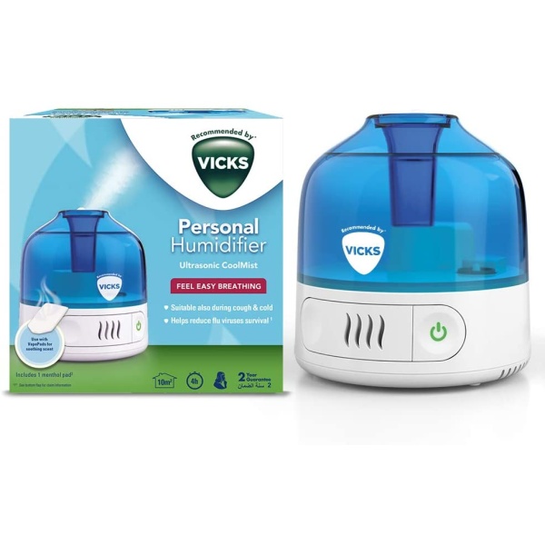 Vicks VUL505 Cool Mist Personal Humidifier, White 4022167052506
