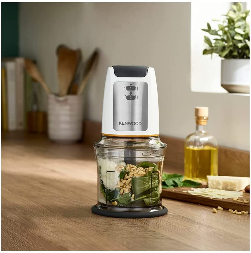 Kenwood Easy Chop Chopper, 0.5 Litre Bowl, 2 Speeds, Quad Blade System, Anti-slip ring for Food Chopper Stability, 500 W, Dishwasher Safe, White CHP61.000WH - Image 4