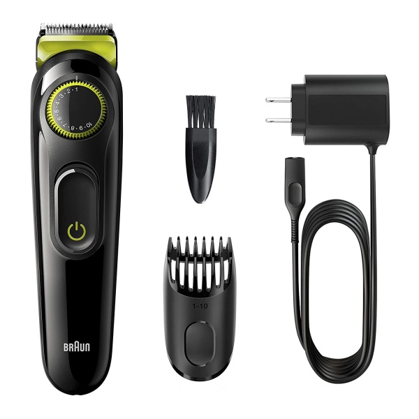 Braun Trimmer BT3221 Runtime: 50 min Trimmer for Men  (Black, Green) BRN.BT3221 - Image 2