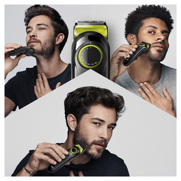Braun Trimmer BT3221 Runtime: 50 min Trimmer for Men  (Black, Green) BRN.BT3221 - Image 3