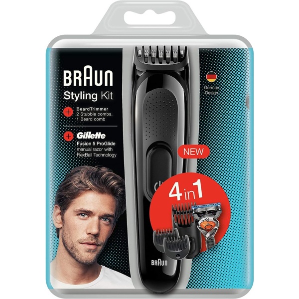 Braun Styling Kit 4-In-1 Hair and Beard Trimmer For Men - SK3000 - Shaving / Trimming - Personal Care BRN.SK3000 - Image 3