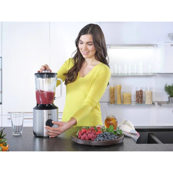 Braun JB3273SI Jug Blender 3 in 1 With Chopper and Grinder BLS.JB3273SI - Image 2
