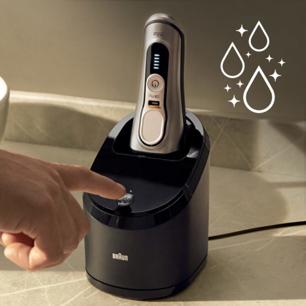 Braun Series 9 Pro 9477cc Wet & Dry shaver with 5-in-1 SmartCare center and PowerCase, silver BRN.9477CC - Image 3
